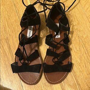 Steve Madden Black Gladiator Sandals
